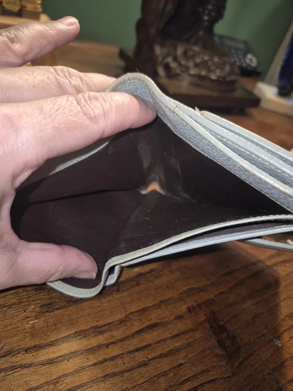 Gucci GG Brown Blue Canvas Bi Fold "Project" Wallet - Picture 6 of 13